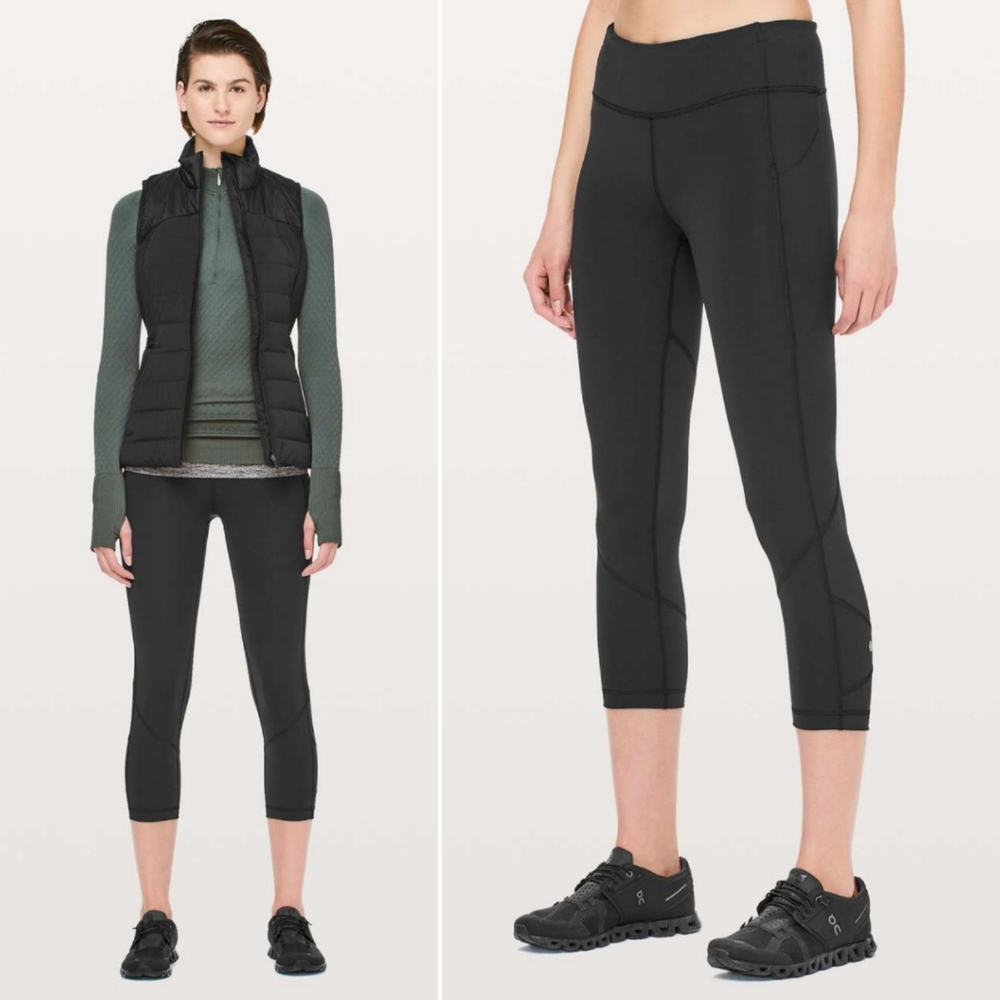 Lululemon Pace Rival Crop *Full-On Luxtreme in Black